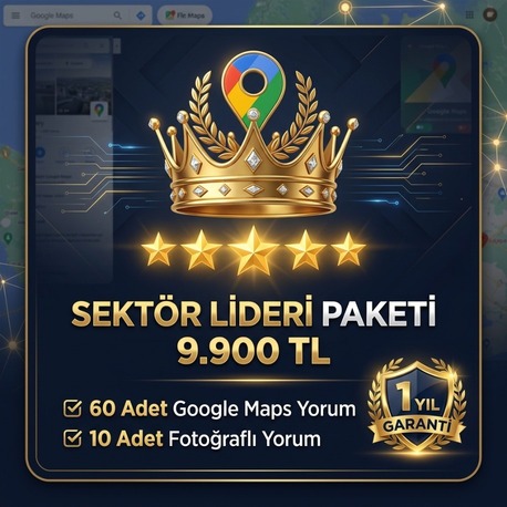 ⭐ Google Haritalar - Sektör Lideri Prestij Paketi (En Popüler Seçim)