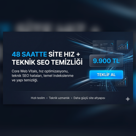 Site Hız + Teknik SEO Temizliği