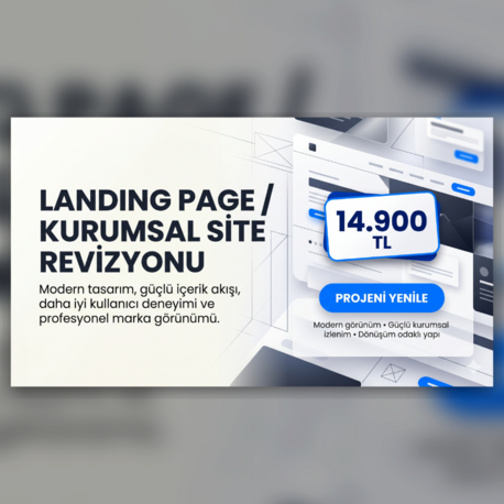 Landing Page / Kurumsal Site Revizyonu