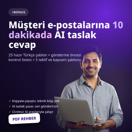 Müşteri E-postalarına 10 Dakikada AI Taslak Cevap: 25 Şablon + Kontrol Listesi (+5 Teklif)