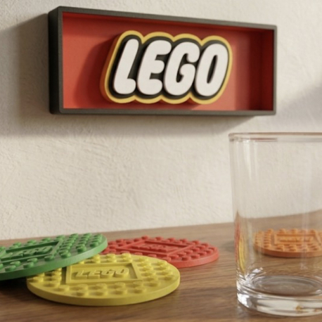 Lego Renkli Bardak Altlığı Seti