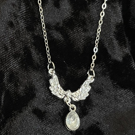 Silver Çelik Angel Kanatlı Kolye