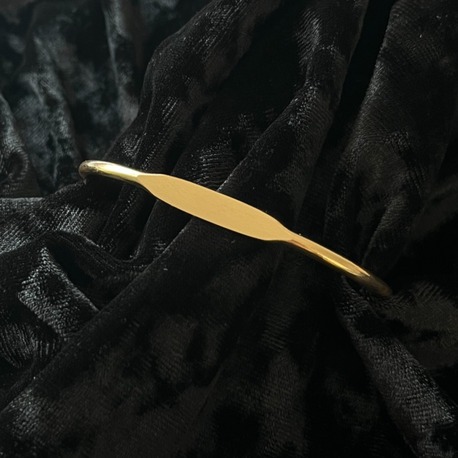 Gold Çelik Plakalı Manşet Bileklik
