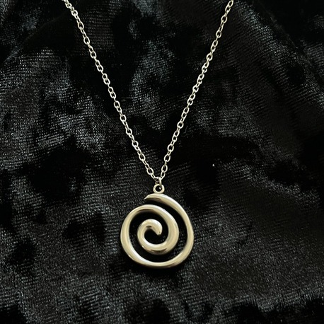 Silver Çelik Spiral Kolye