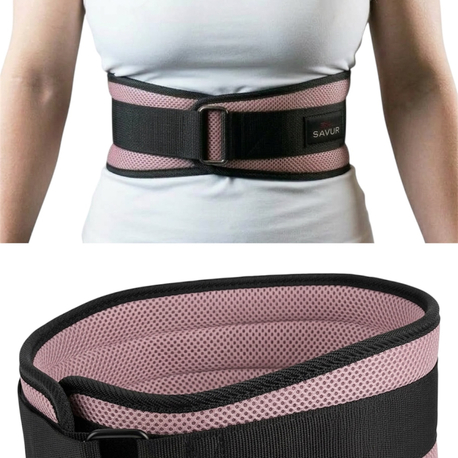 Ağırlık Kemeri Pembe Fitness Bel Destek Kemeri Profesyonel Ağırlık Kaldırma Kemeri