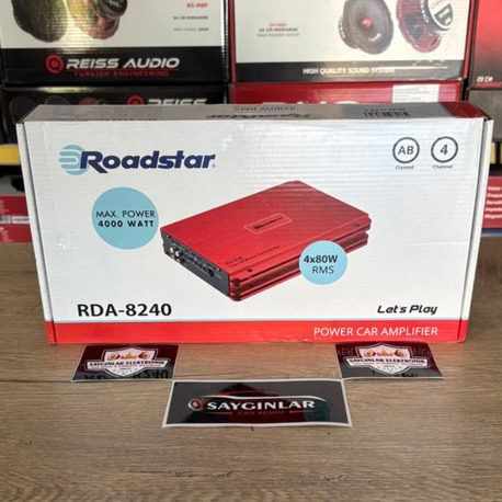 Roadstar RDA-8240 4 Kanal Oto Amfi