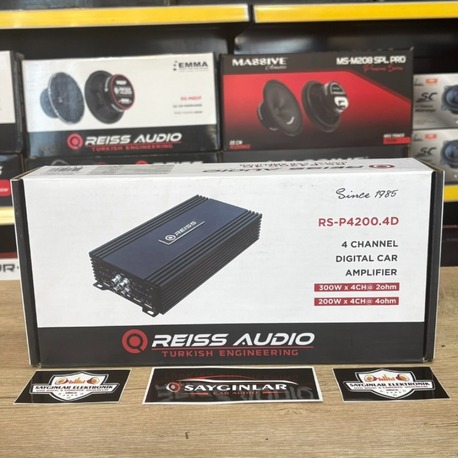 REİSS AUDİO RS-P4200.4 D Class Midrange Amfisi 200x4