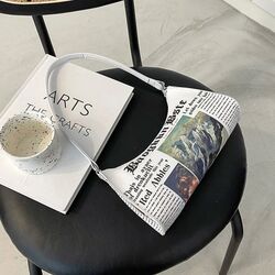 Fashion Women Newspaper Letter Bags