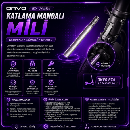 Onvo RX4 Katlama Mandalı Mili