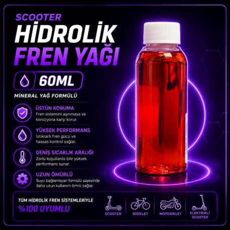 Scooter Hidrolik Fren Yağ 60ml