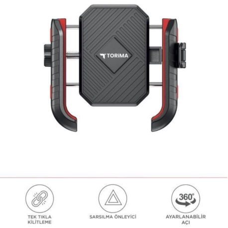 Ayarlanabilir Scooter Telefon Tutucu + Kamera Tutucu
