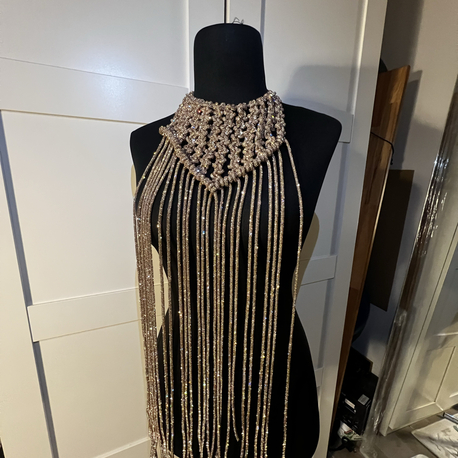SE’Atelier Kristal saçaklı  kraliçe zırhı 