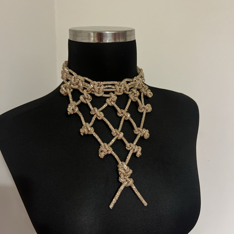 SE’Atelier Kristal Taşlı Yaka ve Dekolte Aksesuarı
