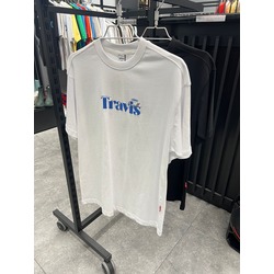 Travis Scott baskılı siyah renk üst kalite oversize tişört