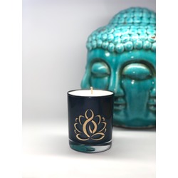 VEGAN MEDİTASYON MUMU LOTUS TASARIMLI 
