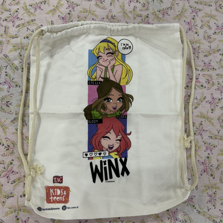 Winx Club Lisanlı Taç Marka Bez Çanta 