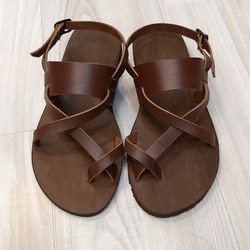EL YAPIMI DERİ SANDALAET  