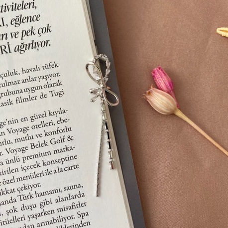 silver kurdele kıkırdak küpesi (sıkıştırmalı) | altın kaplama