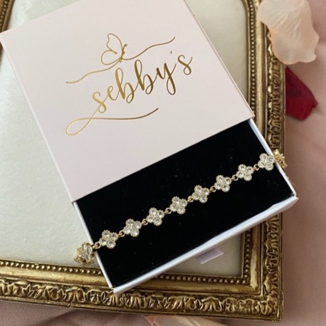 gold yonca bileklik | altın kaplama