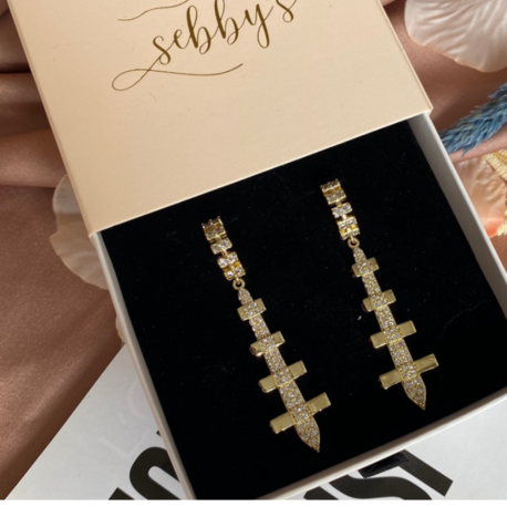 gold sesa küpe | altın kaplama