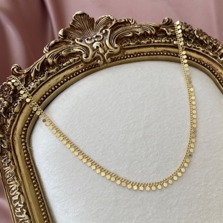 gold glimmer kolye | altın kaplama