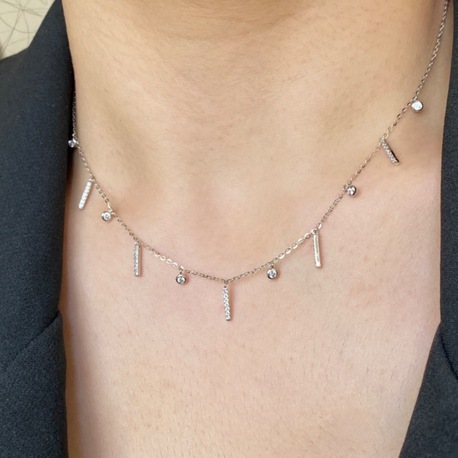 silver betty zincir kolye | altın kaplama