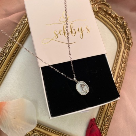 silver rosy kolye | çelik