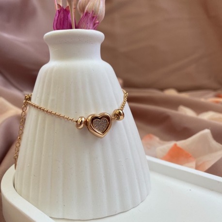 nested heart bileklik | xuping