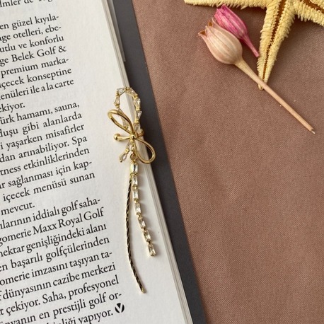 gold kurdele kıkırdak küpesi (sıkıştırmalı) 