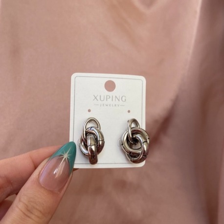 silver düğüm küpe | xuping