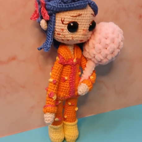 Turuncu pijamali el yapımı amigurumi
