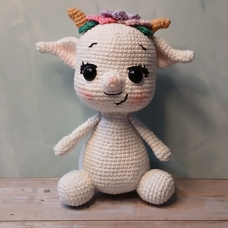 Sevimli Keçi Amigurumi | El Yapımı Oyuncak | Dekoratif Hediye