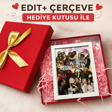 Kişiye Özel Edit+ Çerçeve+Hediye Kutusu