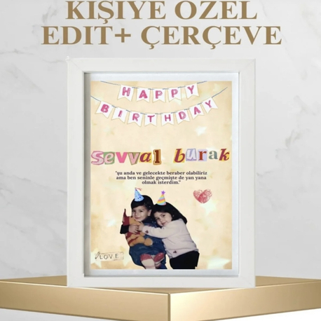 Çocukluk Fotoğrafları Birleştirme Editi+ Çerçeve