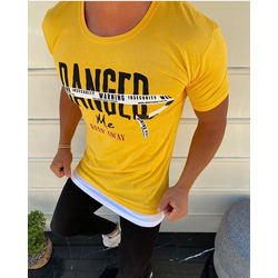 danger tshirt sarı