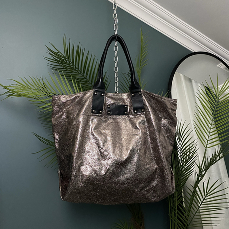 Metallic Tote