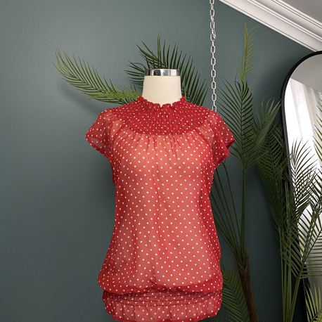 Red Polka Dot Top 