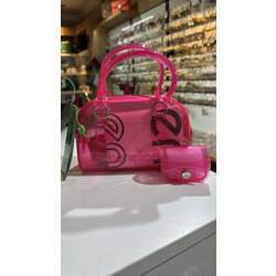 Benetton pembe şeffaf çanta