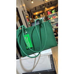 Benetton lacoste kumaş zümrüt rengi bnt 1622 kol çantası
