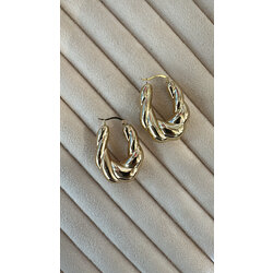 Gold halka küpe