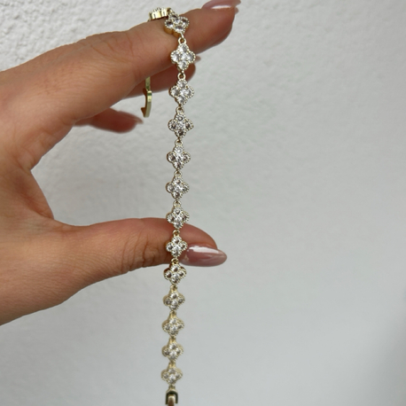 Premium seri 14k yonca bileklik