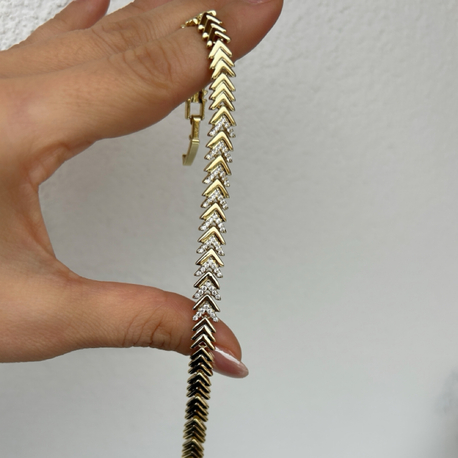 Özel seri 14k kuyumcu işçiliği bileklik 