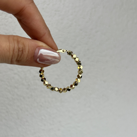 Çelik küpe halka küpe (1₺ boyutunda) 