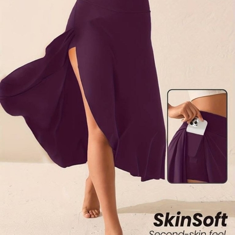 Cep Detaylı Taytlı Sandy Etek - SkinSoft Serisi