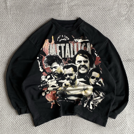 Vintage 90s Metallica AOP Sweatshirt 