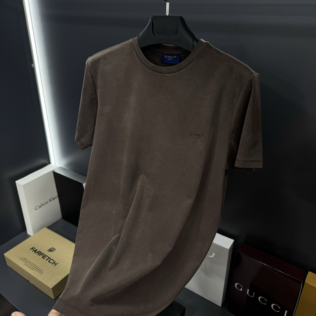 Gnt Premium T-Shirt (yıkamalı kumaş) kahve
