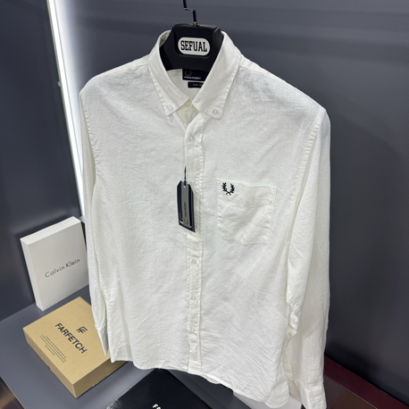 Fred Perry Premium Ham Keten Gömlek