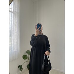 H Ü M A fırfırlı robalı elbise