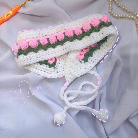 Pembe lale bandana