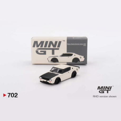 Mini GT 702 Nissan Skyline Kenmeri Liberty Walk White